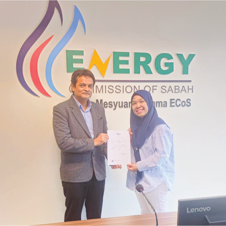 Suria Infiniti Has Been Officially Registered as One Of The First Electrical Contractors With Class PV (Grid-Connected) status by ECOS
